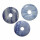 Blauquarz 35 mm Ø Donut Anhänger rund schöne blaue Maserung