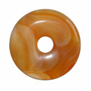 Carneol - Achat 35 mm Ø Donut Anhänger rund