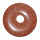 Goldfluss Ø 40 mm Donut Anhänger schöner brauner Glimmer / Glitzer