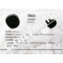 Onyx schwarz 35 mm Ø Donut Anhänger rund
