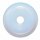 Opalith 40 mm Ø (Glas synthetisch) Donut Anhänger rund mit blauem Opal Schimmer