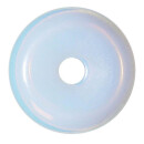 Opalith 50 mm Ø (Glas synthetisch) Donut Anhänger rund mit blauem Opal Schimmer