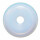 Opalith 50 mm Ø (Glas synthetisch) Donut Anhänger rund mit blauem Opal Schimmer