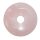 Rosenquarz 50 mm Ø Donut Anhänger rund schöne rosa Farbe