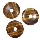 Tigerauge 40 mm Ø Donut Anhänger rund schöne braun schimmernde Maserung