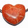 Schaumkoralle Herz Anhänger ca. 25 mm mit Bohrung ca. 2,5 mm