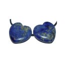 Sodalith Herz Anhänger ca. 30 mm mit Bohrung 2,5 mm