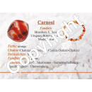 Carneol - Achat 30 mm Herz Anhänger flach mit Bohrung: ca. 2,5 mm