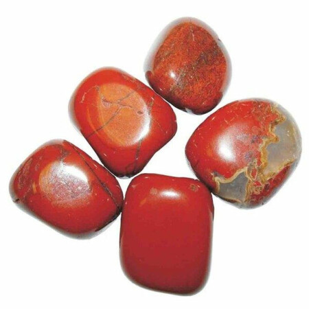 Jaspis rot, 100 g, Trommelsteine Handschmeichler Wassersteine ca. 8 - 12 Steine ca. 15 - 25 mm