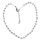 Bergkristall und Fluorit rot Edelstein Kette facettiert, ca 3mm mit Silber Karabiner