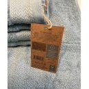 5er Set Handtücher nachhaltige Baumwolle hellblau 50x100cm 500g/qm