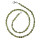 Peridot / Olivin Kette aus polierten kleinen Edelsteinen Länge 45 cm mit 925er Silber