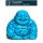 Türkinit – gefärbter Magnesit – Happy Buddha sitzend ca. 25 × 30 mm
