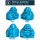 Türkinit – gefärbter Magnesit – Happy Buddha sitzend ca. 25 × 30 mm