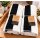 2er Set Duschtuch Handtuch Baumwolle 440g/qm grau schwarz beige ca.70x150cm