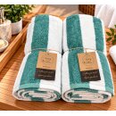 2er Set Duschtuch Handtuch Baumwolle 440g/qm türkis...