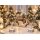 2er Set Deko Holz Stern Silber Kugeln Tanne Schnee Glitzer ca. 40x30cm