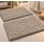 2er Set Badematte Badvorleger Matte Badezimmer taupe ca. 50x80cm Schlaufenstruktur