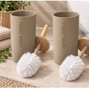 2er Set Toilettenbürste WC Bürste Bambus Deckel...