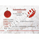 Schaumkoralle rot Kugel Ohrstecker mit 925er Silber Stecker  Ø: ca. 10 mm