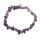 Amethyst Splitter Armband aufStretchband 6 - 8 mm, 19 - 20 cm