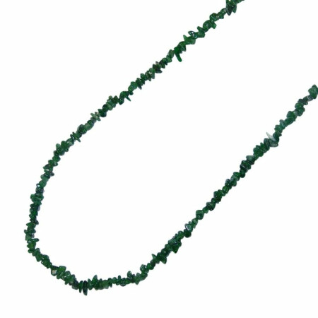 Diopsid grün Splitter Kette 90 cm endlos ohne Verschluss