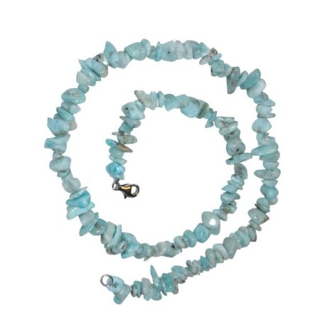 Larimar Splitter Kette 45 cm Länge auch Atlantisstein genannt