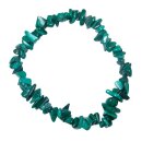 Malachit Splitter Armband auf Stretchband ca. 5 - 8 mm,...
