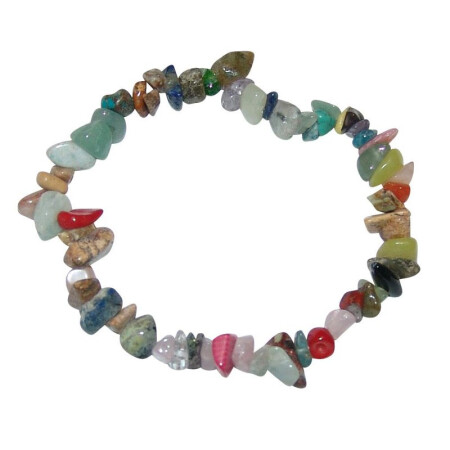 Multi Color buntes Splitter Armband auf elastischem Band aufgezogen