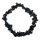 Onyx Splitter Armband auf Stretchband ca. 5 - 8 mm, 19 - 20 cm lang
