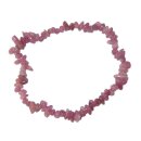 Turmalin Rubelit rosa rot Splitter Armband auf Stretchb.ca. 3 - 6 mm, 19 - 20 cm