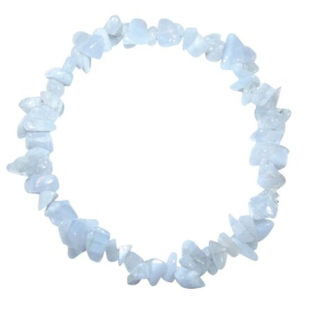 Chalcedon Armband Splitter auf Stretchband ca. 5 - 8 mm, 19 -20 cm lang