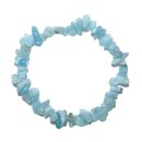 Aquamarin Splitter Armband auf Stretchband ca. 5 - 8 mm,...