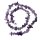 Amethyst Splitterkette 45 cm mit silberfarbenem Karabinerverschluss