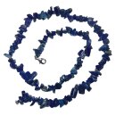 Lapislazuli Splitterkette 45 cm mit silberfarbenem Karabinerverschluss