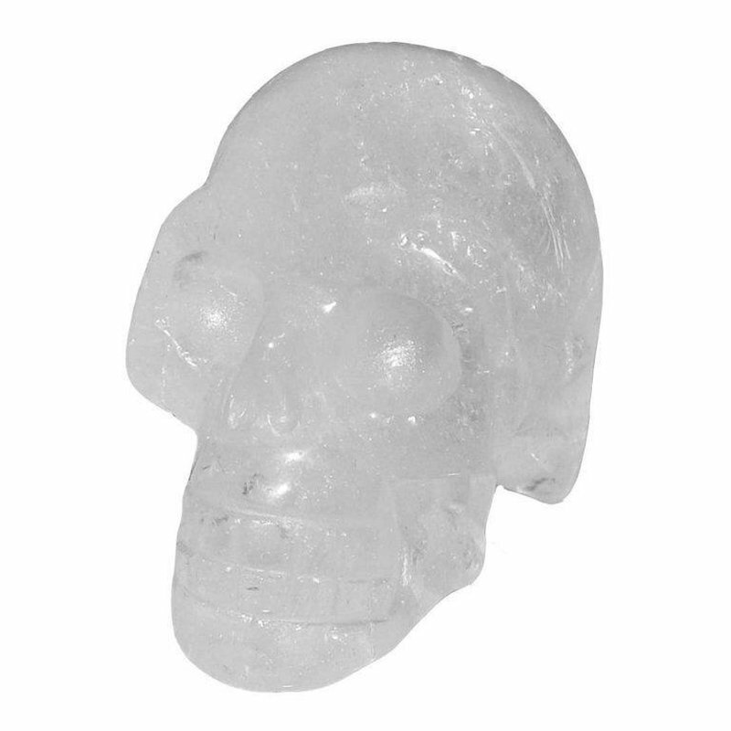 Totenkopf Kristallschädel Pendel aus Bergkristall skull pendolo ciondolo pendule 