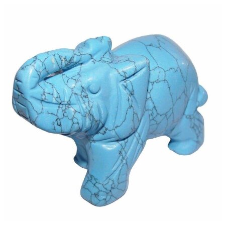 Türkinit (Magnesit gefärbt) – XL Elefant ca. 75 x 50 mm