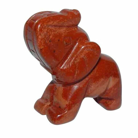 Jaspis Rot Elefant ca. 22 x 30 mm