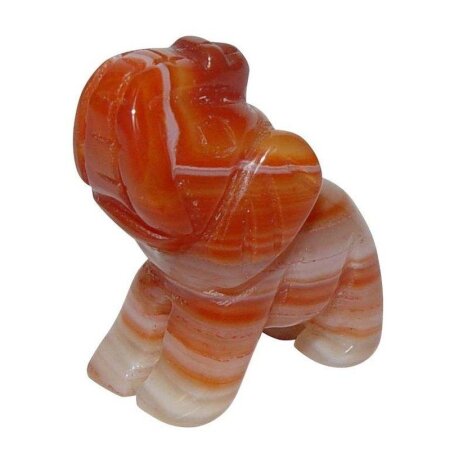 Carneol - Achat Elefant  ca. 22 x 30 mm