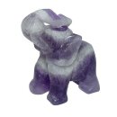 Amethyst gebändert Elefant  ca. 30 x 43 mm