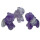 Amethyst gebändert Elefant ca. 22 x 30 mm