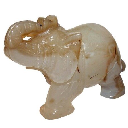 Achat XL Natur Elefant ca. 75 x 50 mm