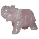 Rosenquarz Elefant ca. 75 x 50 mm