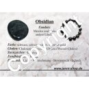 Obsidian schwarz Engel ca. 35 x 60 mm