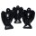 Obsidian schwarz Engel ca. 35 x 60 mm