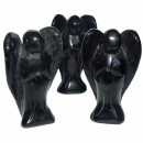 Obsidian schwarz Engel ca. 42 x 70 mm