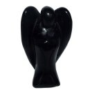 Obsidian schwarz Engel ca. 30 x 50 mm