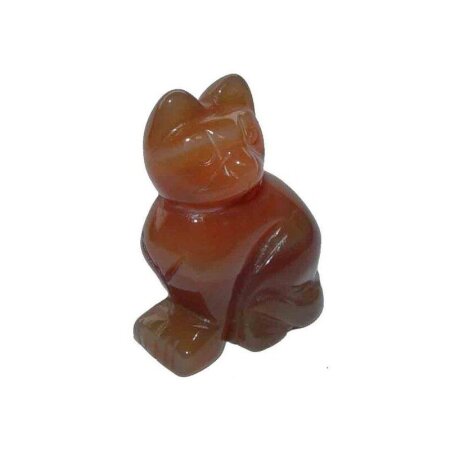 Carneol - Achat Katze Edelstein ca. 30 x 45 mm