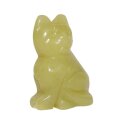 Neue Jade / Serpentin Katze ca. 40 x 25 mm