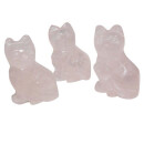 Rosenquarz Katze ca. 40 x 25 mm
